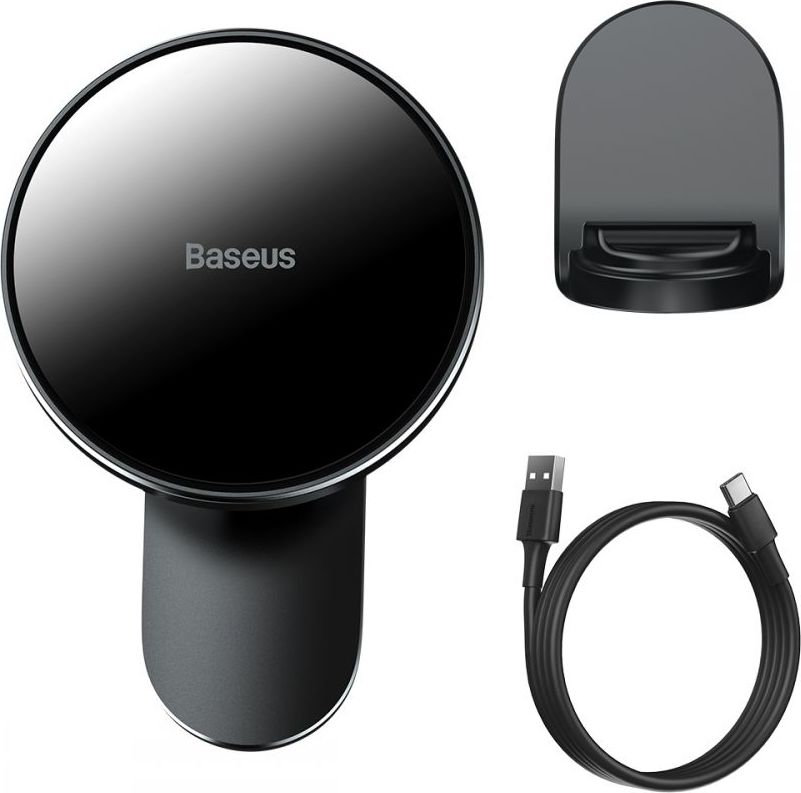 BASEUS WXJN-01 MAGNETIC MAGSAFE WIRELESS CAR CHARGER 15W BLACK