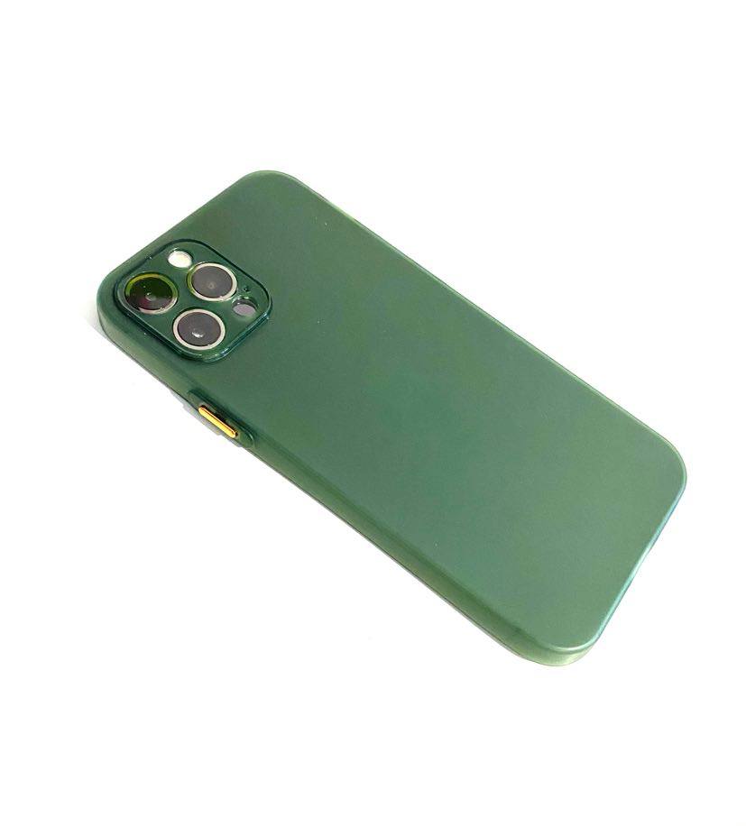 Kryt Clearo Mat Ultra Thin pro iPhone 12 PRO - ARMY GREEN