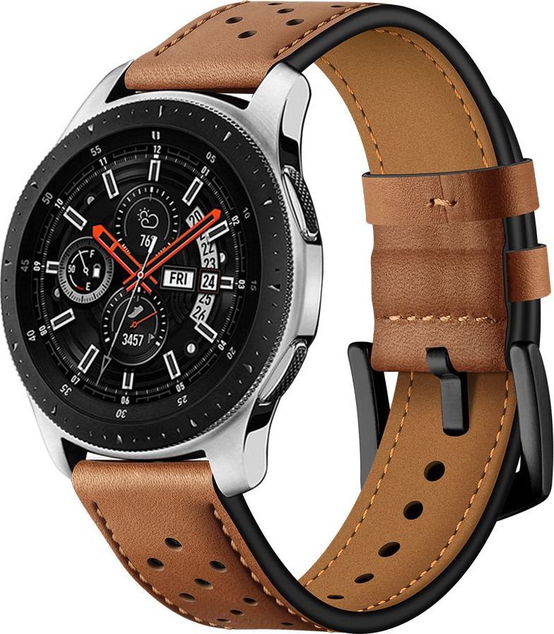 TECH-PROTECT LEATHER SAMSUNG GALAXY WATCH 46MM BROWN