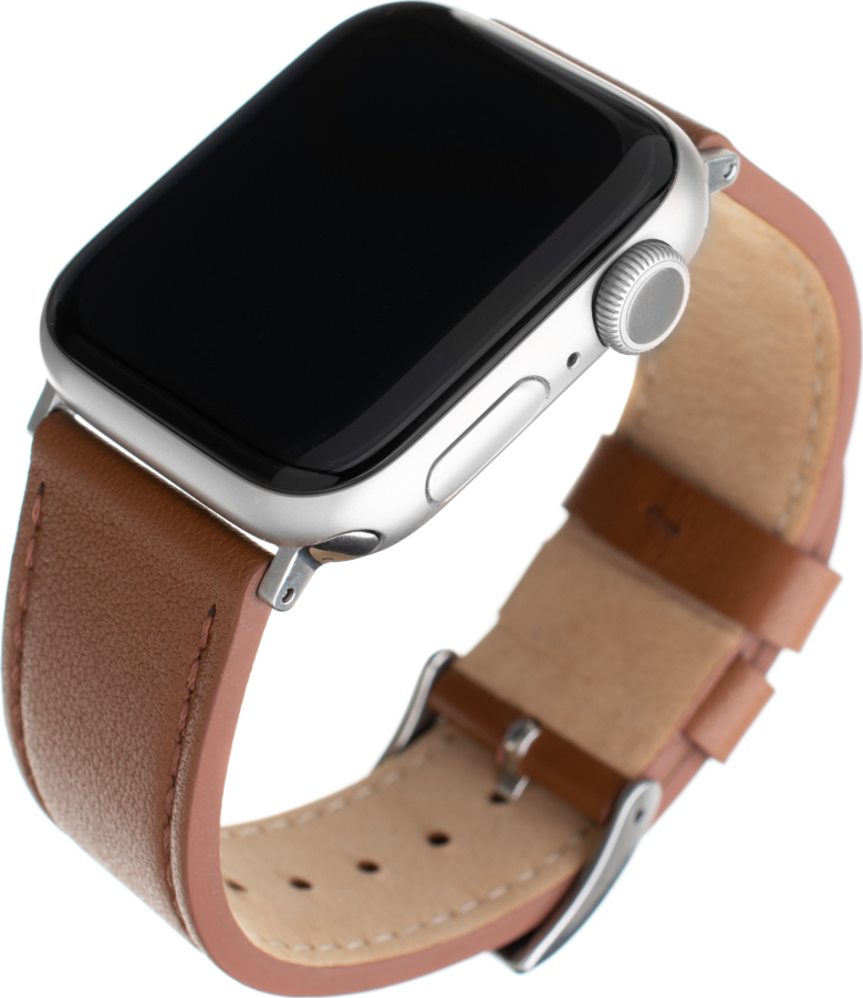 Kožený řemínek FIXED Leather Strap pro Apple Watch 42/44/45/46/49mm, hnědý