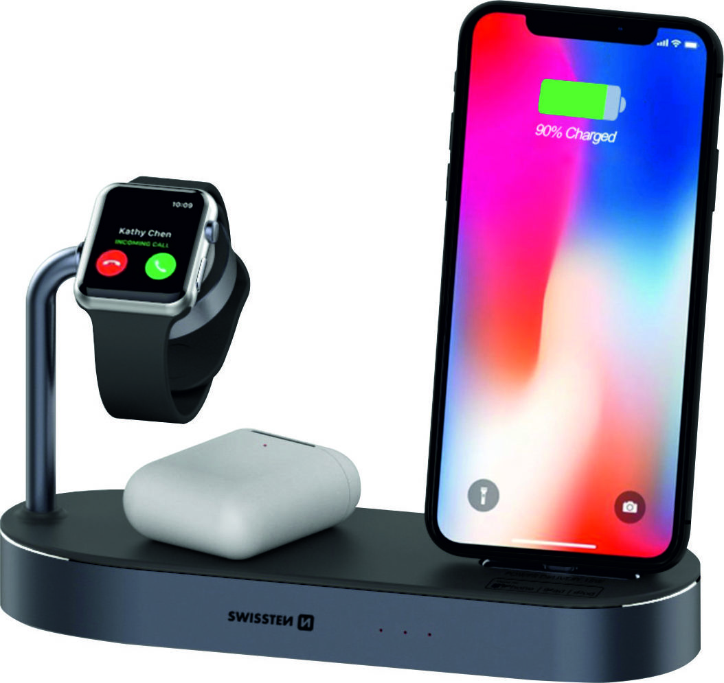 SWISSTEN BEZDRÁTOVÁ NABÍJEČKA 4v1 MFi (kompatibilní s MagSafe)