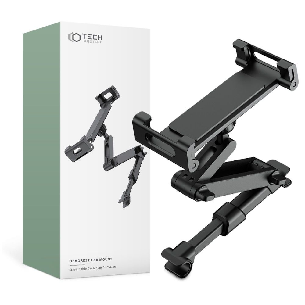 TECH-PROTECT DRŽÁK PRO TABLETY DO AUTA STRETCHABLE HEADREST CAR MOUNT, BLACK