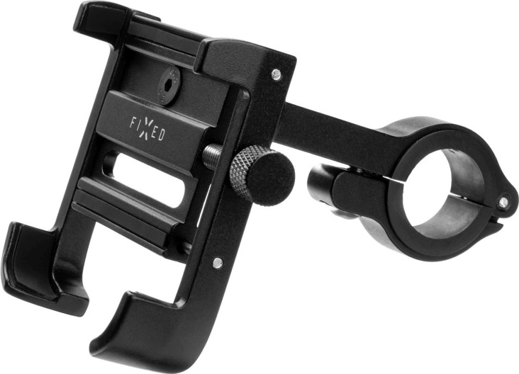 Hliníkový držák mobilního telefonu na kolo FIXED Bikee ALU 2 s otočnou hlavou, černý
