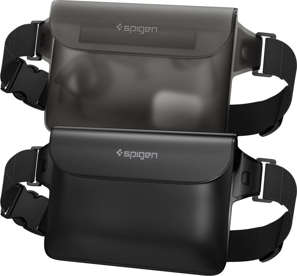 SPIGEN A620 UNIVERSAL WATERPROOF WAIST BAG 2-PACK BLACK