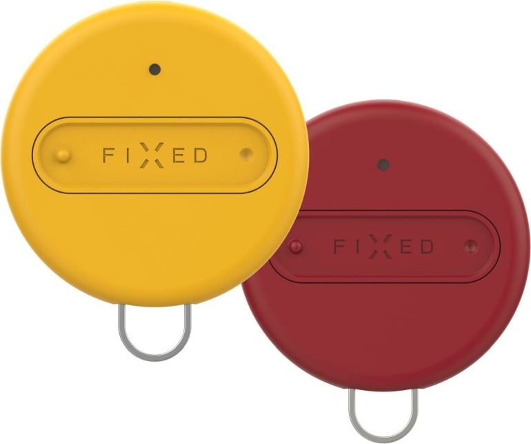 Smart tracker FIXED Sense, Duo Pack - žlutá + červená