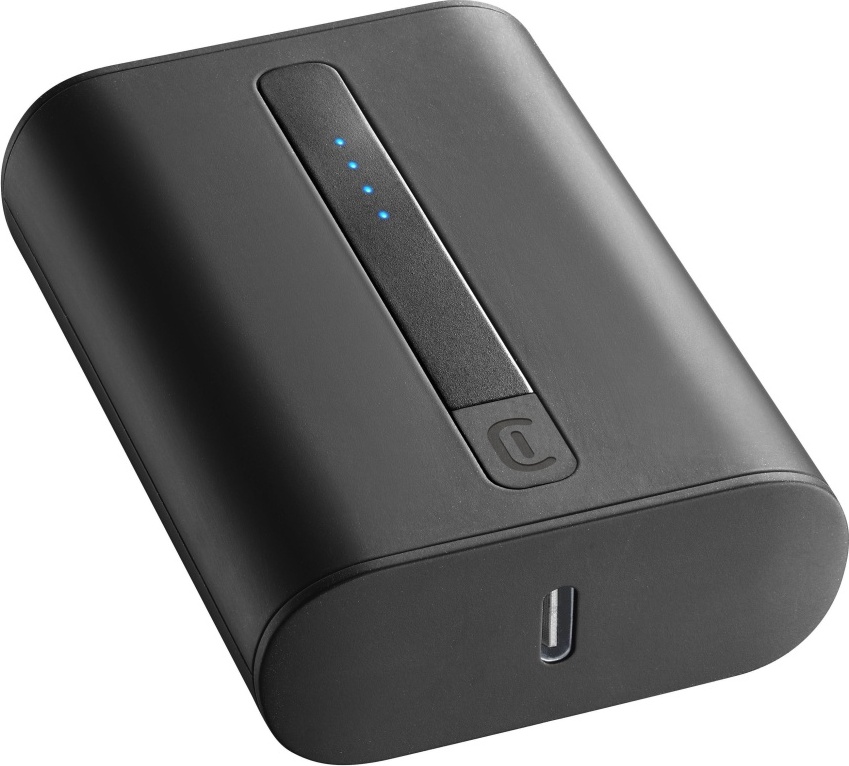 Powerbanka Cellularline Thunder 10 000 mAh, černá
