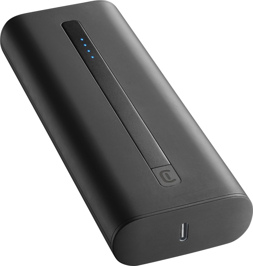 Powerbanka Cellularline Thunder 20 000 mAh, černá