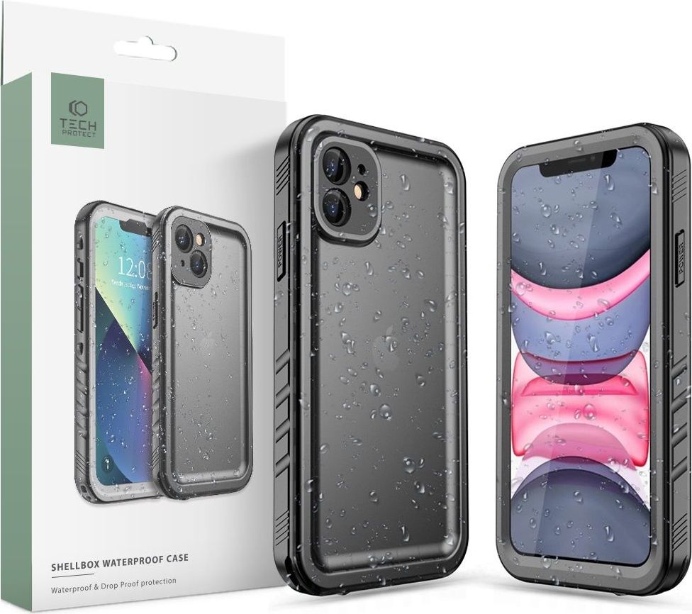 TECH-PROTECT VODĚODOLNÉ POUZDRO SHELLBOX IP68 IPHONE 11 BLACK