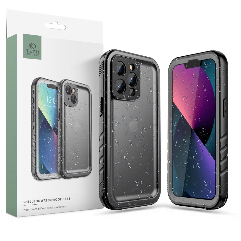 TECH-PROTECT VODĚODOLNÉ POUZDRO SHELLBOX IP68 IPHONE 13 PRO MAX BLACK