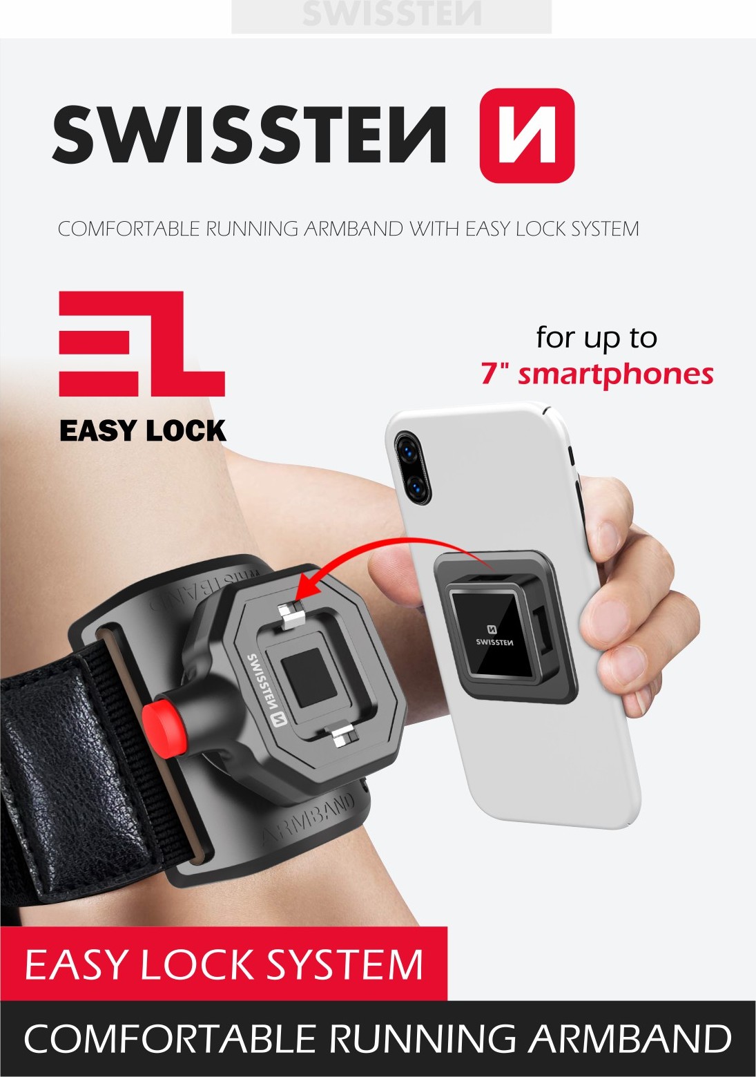 SWISSTEN EASY LOCK ARMBAND