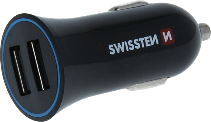 SWISSTEN CL ADAPTÉR 2,4A POWER 2x USB + KABEL USB-C