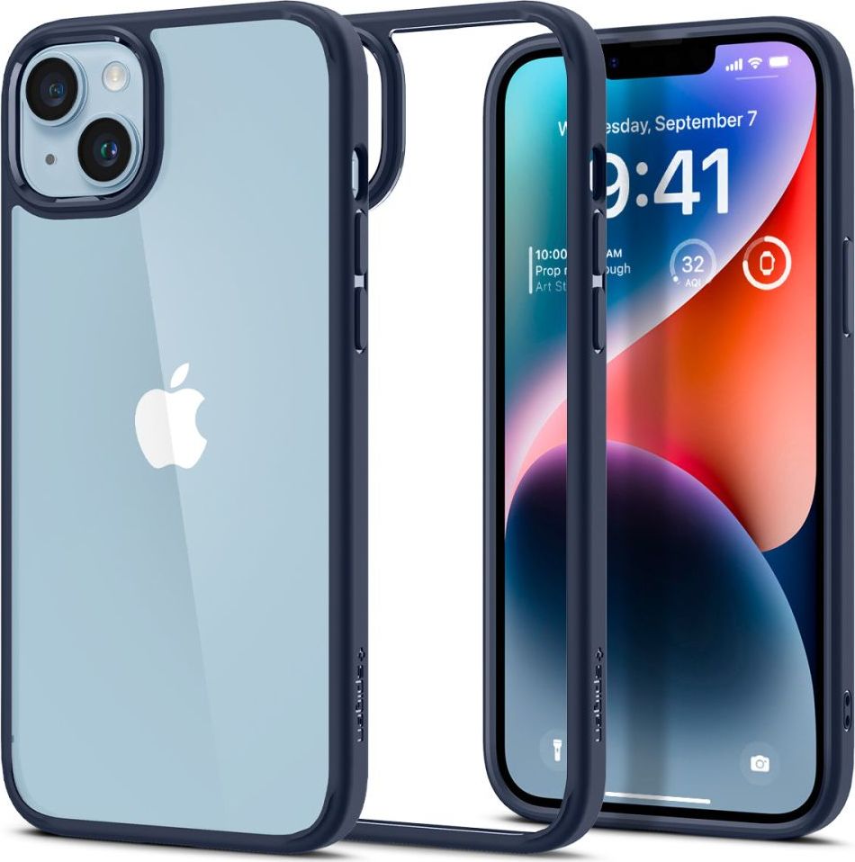 SPIGEN ULTRA HYBRID IPHONE 14 PLUS / 15 PLUS NAVY BLUE