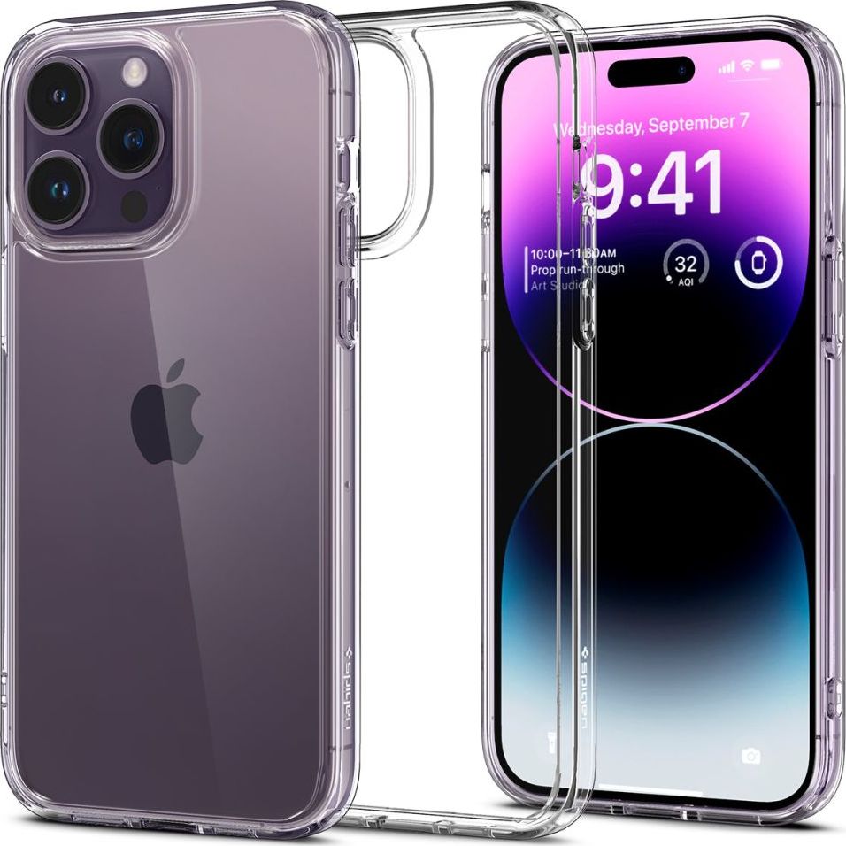 SPIGEN ULTRA HYBRID IPHONE 14 PRO CRYSTAL CLEAR