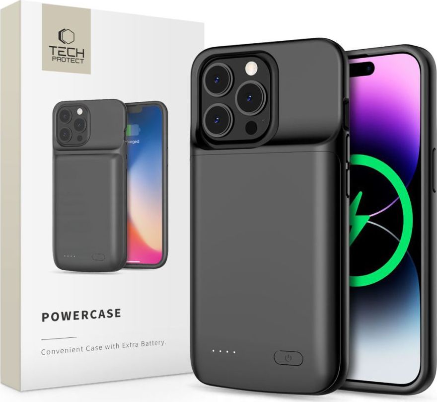 TECH-PROTECT POWERCASE 4800MAH IPHONE 14 / 14 PRO BLACK