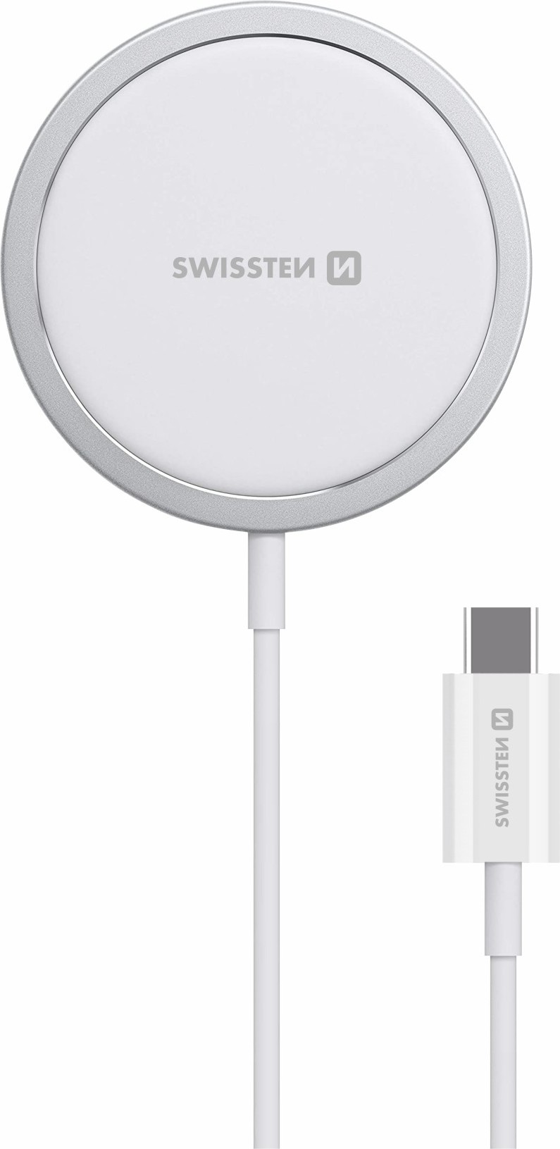 SWISSTEN bezdrátová nabíječka MagPuck (kompatibilní s MagSafe)