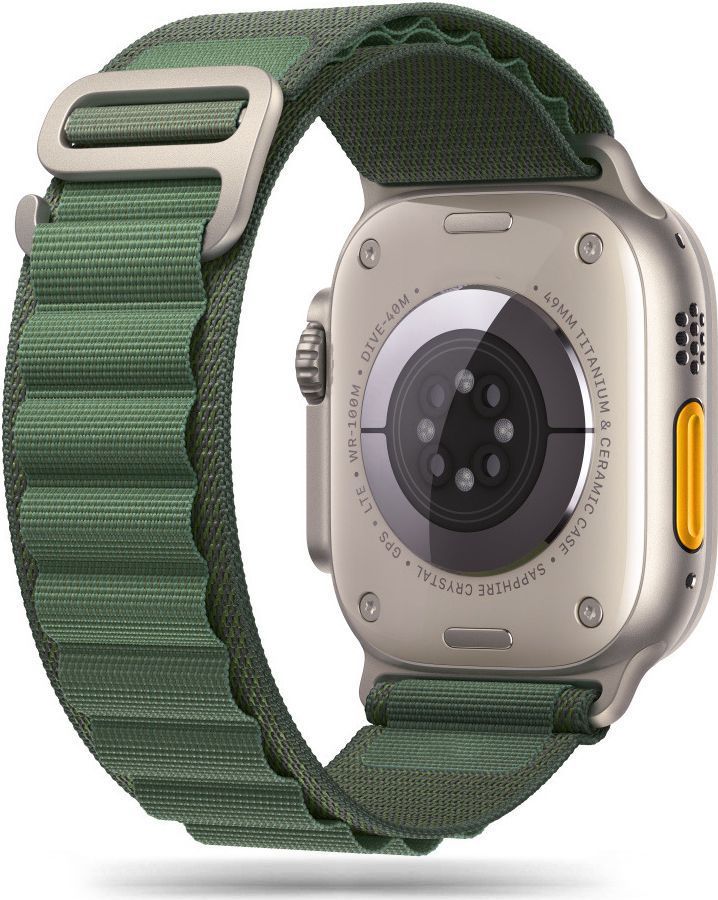 TECH-PROTECT NYLON PRO APPLE WATCH 6 / 7 / 8 / 9 / 10 / SE / ULTRA 1 / 2 (44 / 45 / 46 / 49 MM) MILITARY GREEN