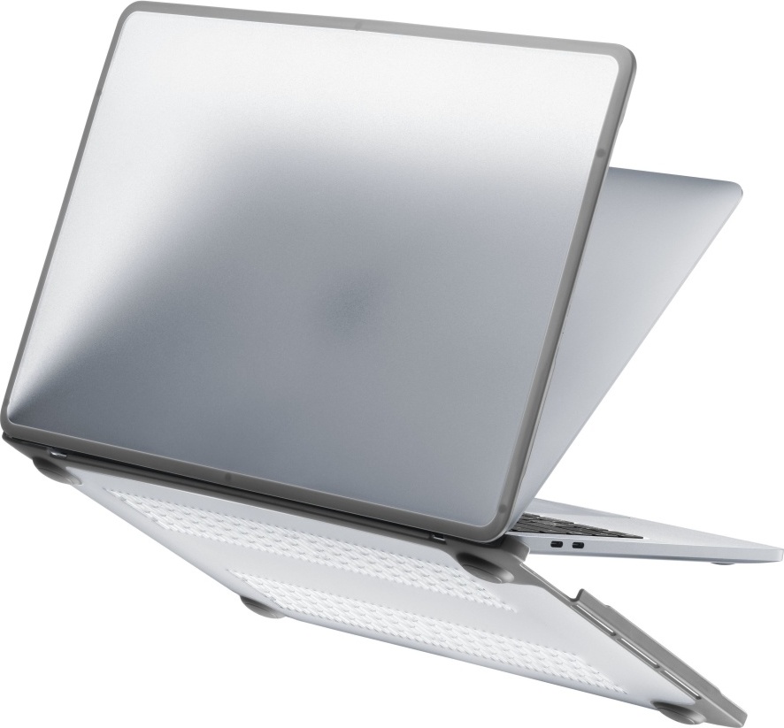 Tvrzený ochranný kryt Cellularline Matt Hard Shell pro Apple MacBook Air 13'' (2018-2020)/Retina (2020), transparentní