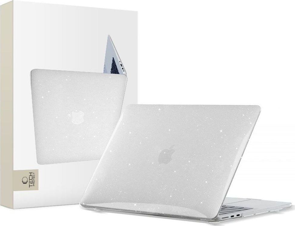 TECH-PROTECT SMARTSHELL MACBOOK AIR 13 M2 / M3 / M4 / 2023-2025 GLITTER CLEAR
