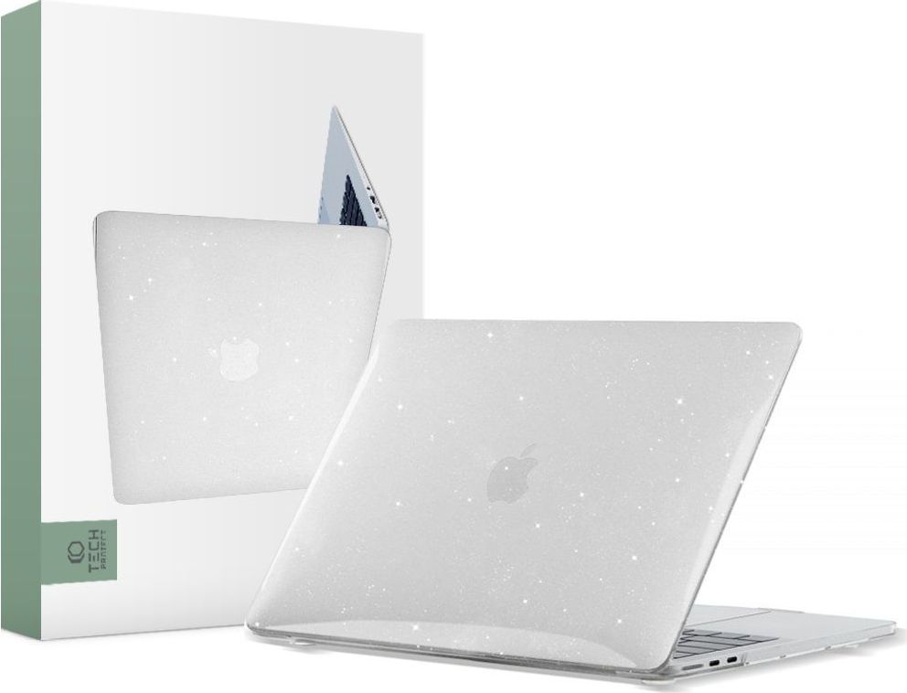 TECH-PROTECT SMARTSHELL MACBOOK AIR 13 M2 / M3 / 2022-2024 GLITTER CLEAR