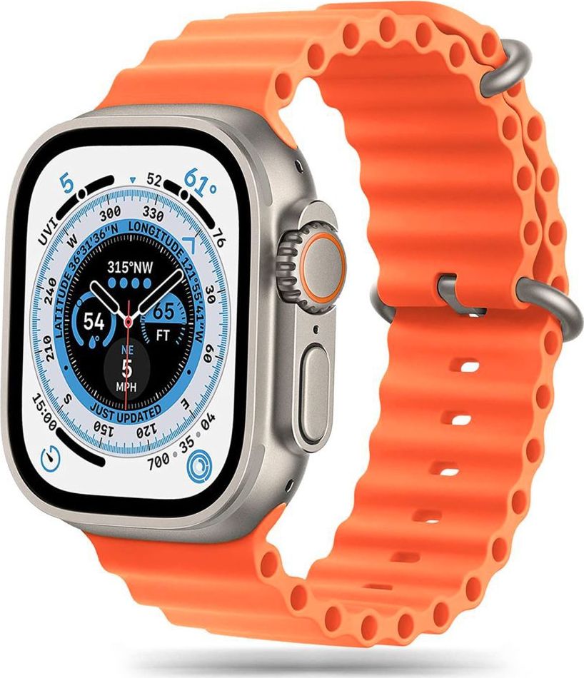 TECH-PROTECT ICONBAND PRO APPLE HODINKY 4 / 5 / 6 / 7 / 8 / 9 / SE / ULTRA 1 / 2 (42 / 44 / 45 / 49 MM) ORANŽOVÉ