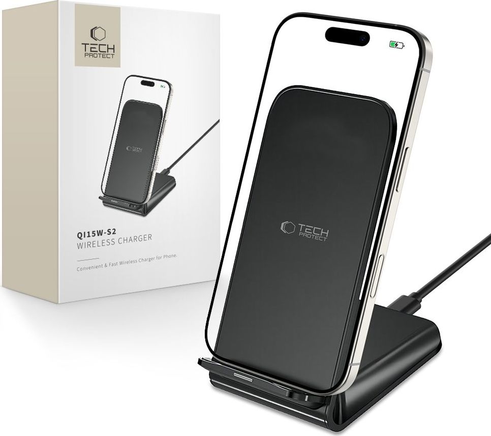 TECH-PROTECT QI15W-S2 WIRELESS CHARGER 15W BLACK