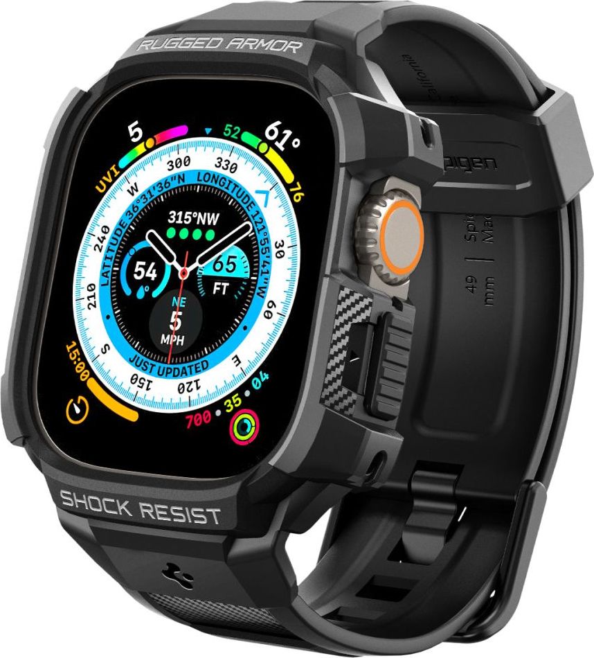 SPIGEN RUGGED ARMOR ”PRO” APPLE WATCH ULTRA 1 / 2 (49 MM) BLACK