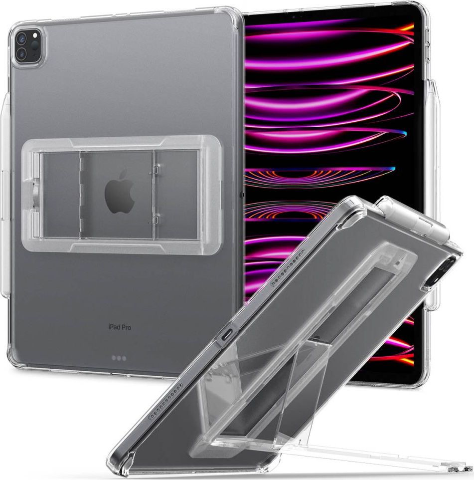 SPIGEN AIRSKIN HYBRID ”S” IPAD PRO 12.9” 4 / 5 / 6 / 2020-2022 CRYSTAL CLEAR