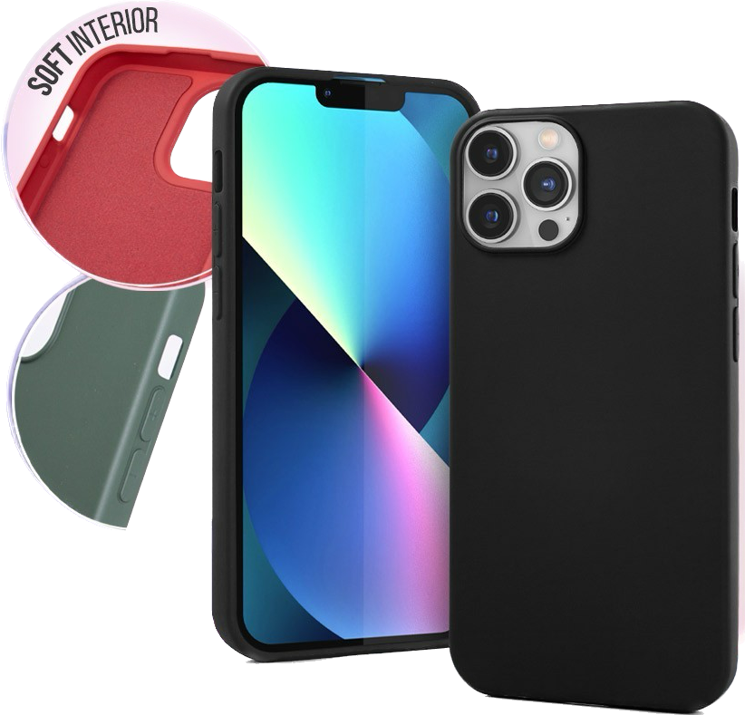 Kryt Clearo Original Liquid Silicon pro iPhone 14 Pro Max, černý