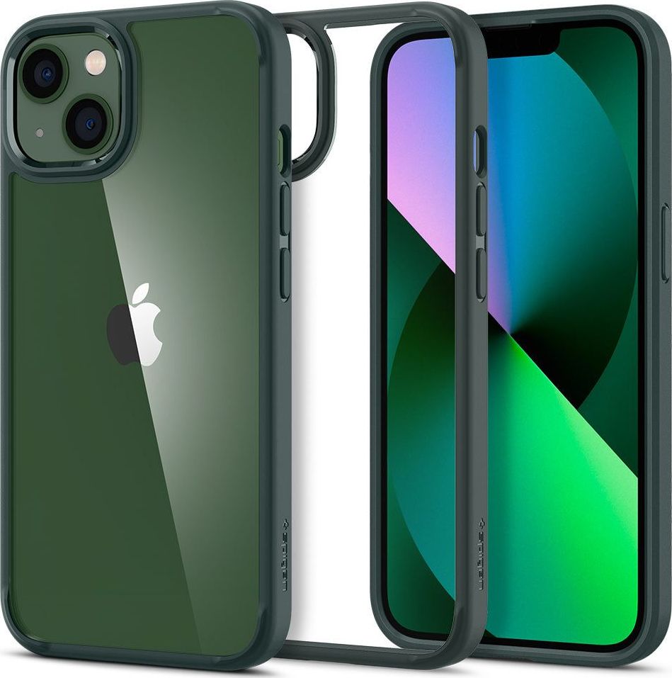 SPIGEN ULTRA HYBRID IPHONE 13 MIDNIGHT GREEN