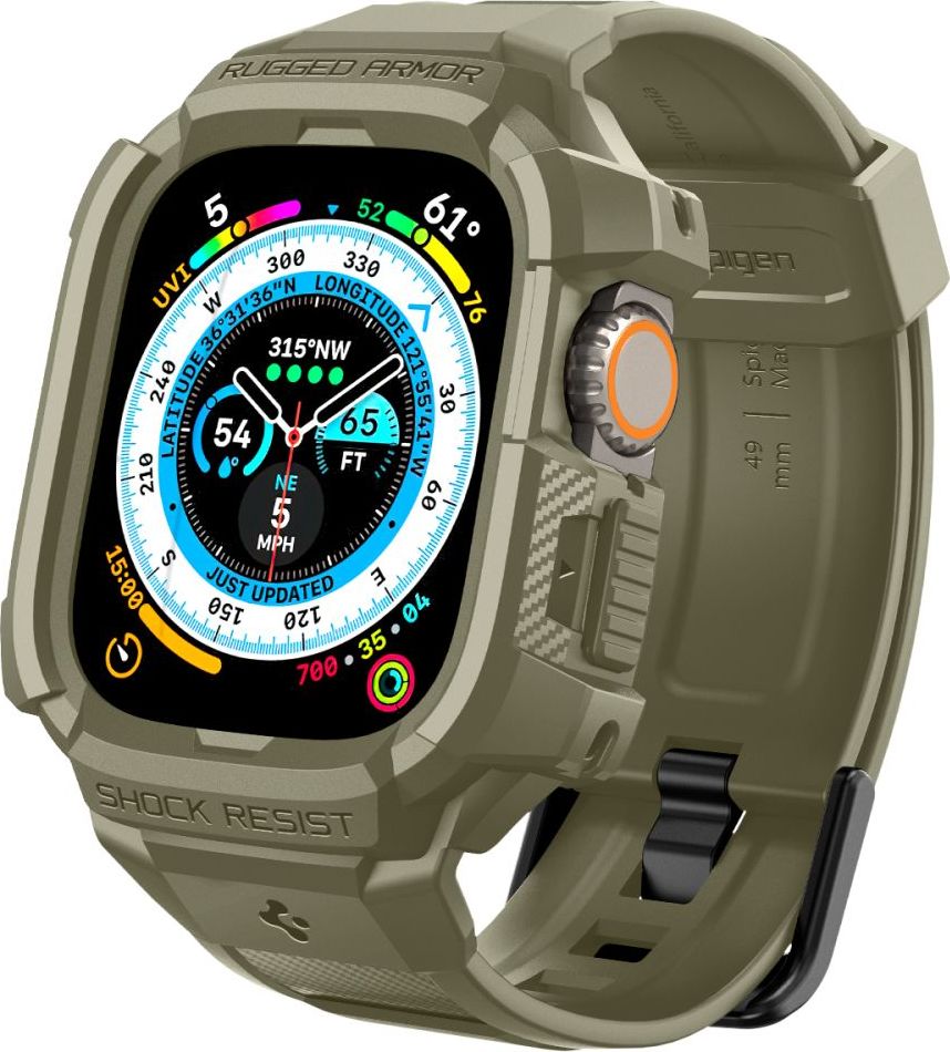 SPIGEN RUGGED ARMOR ”PRO” APPLE WATCH ULTRA 1 / 2 / 3  / 4 (49 MM) VINTAGE KHAKI