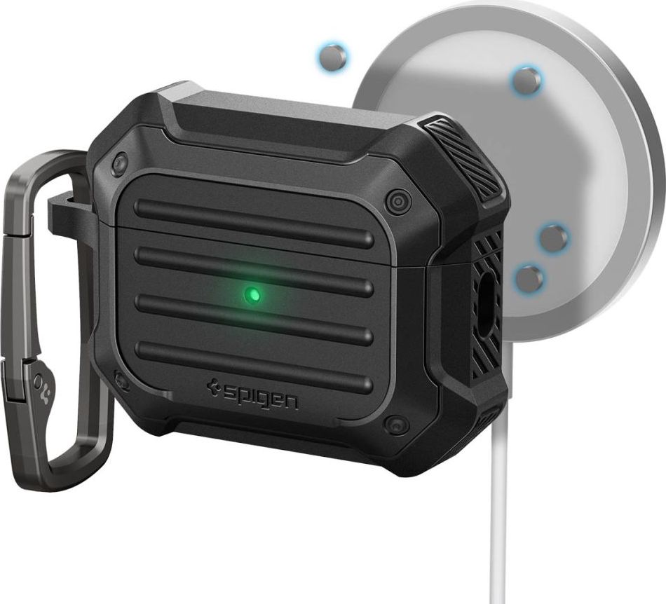 SPIGEN TOUGH ARMOR MAG MAGSAFE APPLE AIRPODS PRO 1 / 2 BLACK