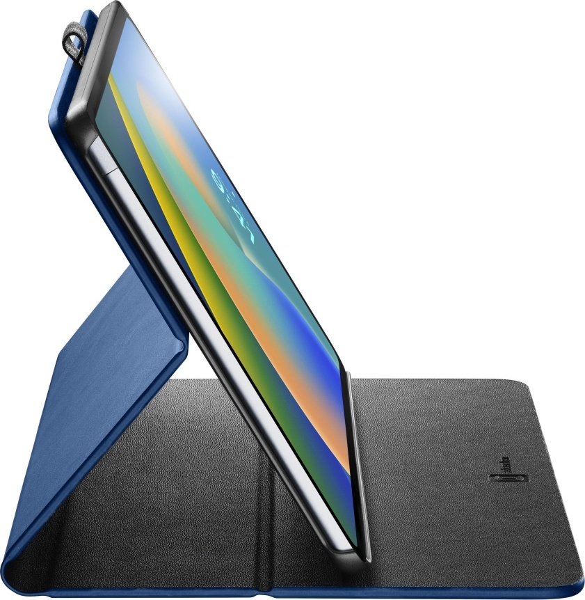 Pouzdro se stojánkem Cellularline Folio pro Apple iPad 10,9'' (2022), modré
