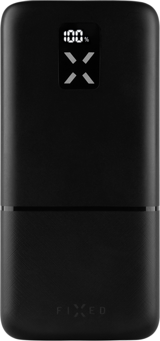 Powerbanka FIXED Zen 30 s LCD displejem a výstupem PD 20W, 30 000 mAh, černá