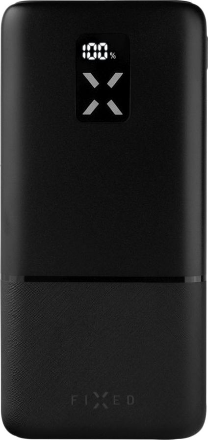 Powerbanka FIXED Zen 20 s LCD displejem a výstupem PD 20W, 20 000 mAh, černá