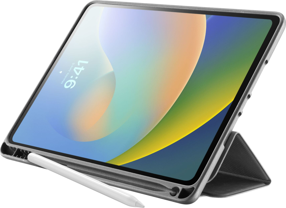 Pouzdro se stojánkem Cellularline Folio Pen pro Apple iPad Pro 11" (2020/2021/2022), slot pro Apple Pencil, černé