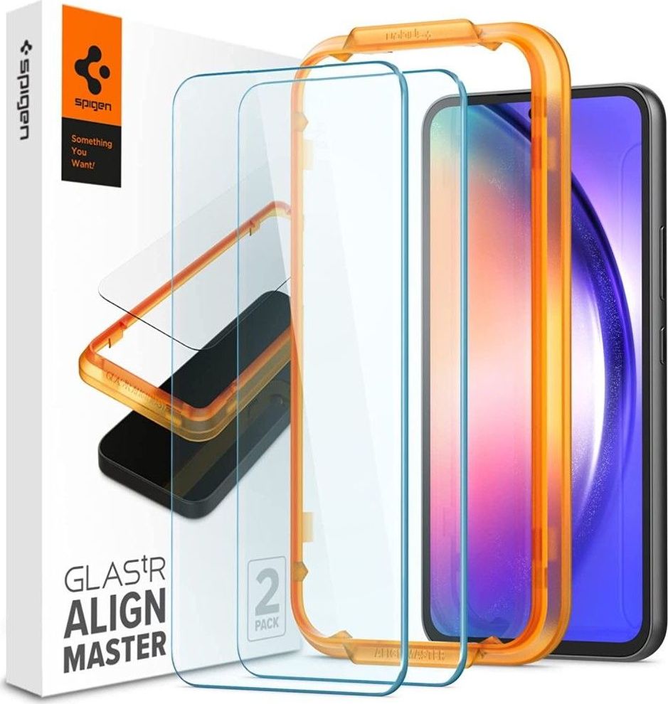 Tvrzené sklo SPIGEN ALM GLAS.TR 2-PACK GALAXY A54 5G CLEAR