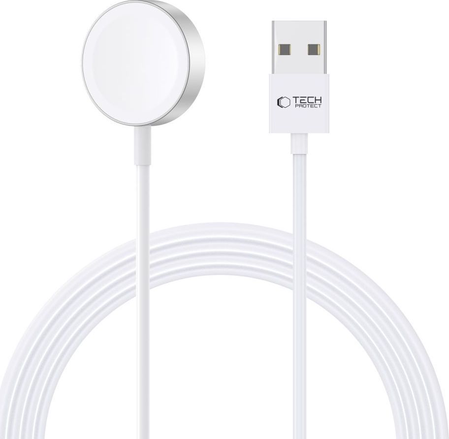 TECH-PROTECT ULTRABOOST MAGNETIC CHARGING CABLE 120CM APPLE WATCH WHITE