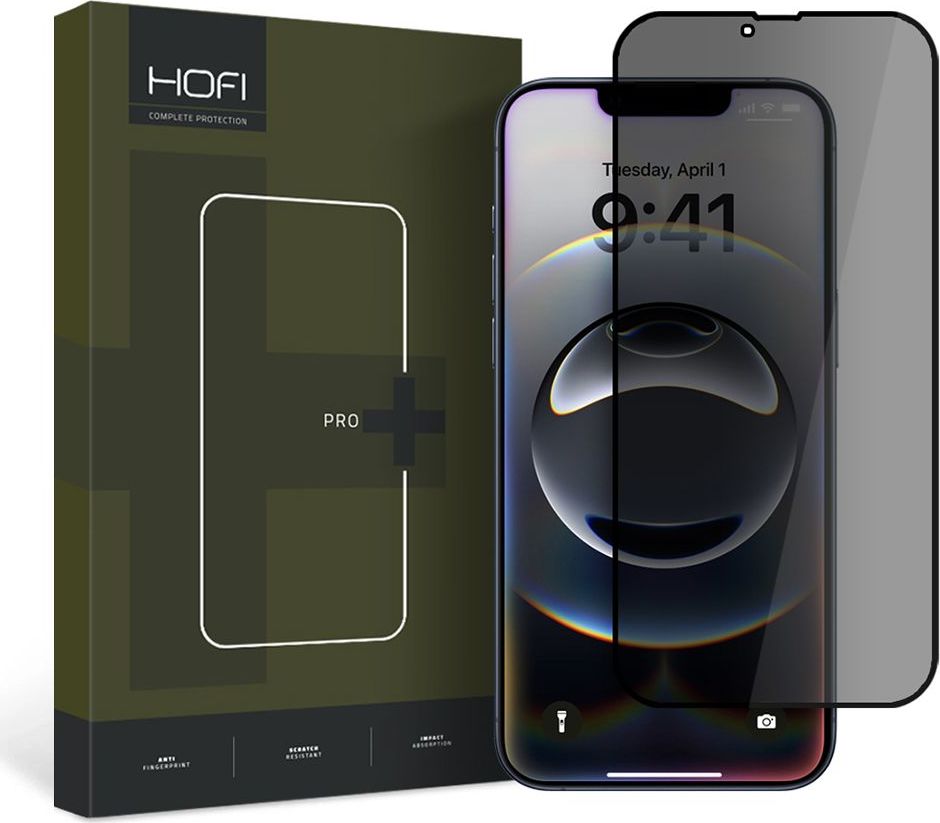 Tvrzené sklo zatmavující HOFI ANTI SPY GLASS PRO+ IPHONE 13 / 13 PRO / 14 PRIVACY
