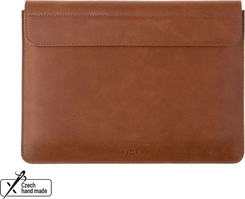 Kožené pouzdro FIXED Oxford pro Apple MacBook Air 13,6" (2022/2024/2025), hnědé