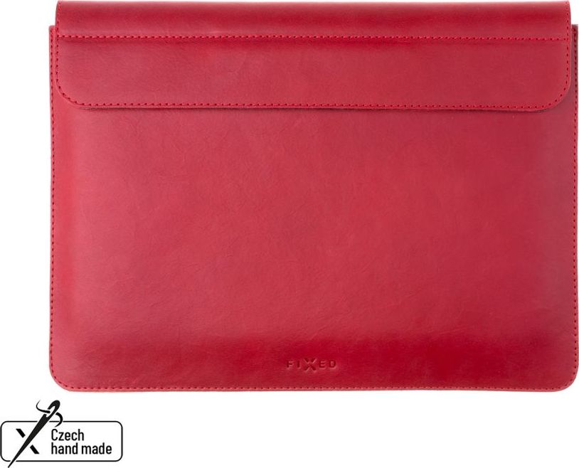 Kožené pouzdro FIXED Oxford pro Apple MacBook Air 13,6" (2022/2024/2025), červené