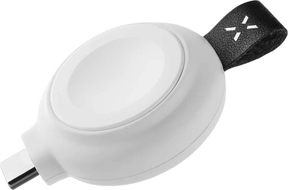 Levně Magnetický nabíjecí adaptér FIXED Orb pro Apple Watch s podporou rychlonabíjení, MFi certifikace, bílý