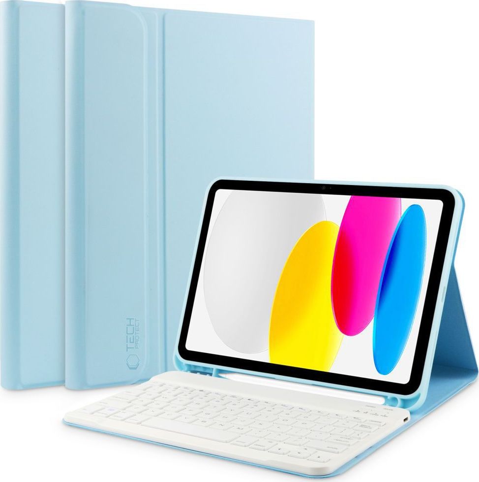 TECH-PROTECT SC PEN POUZDRO + KLÁVESNICE NA IPAD 10.9 2022 / IPAD 11” 11 / 2025 SKY BLUE