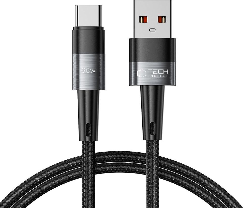 TECH-PROTECT ULTRABOOST TYPE-C CABLE 66W/6A 100CM GREY