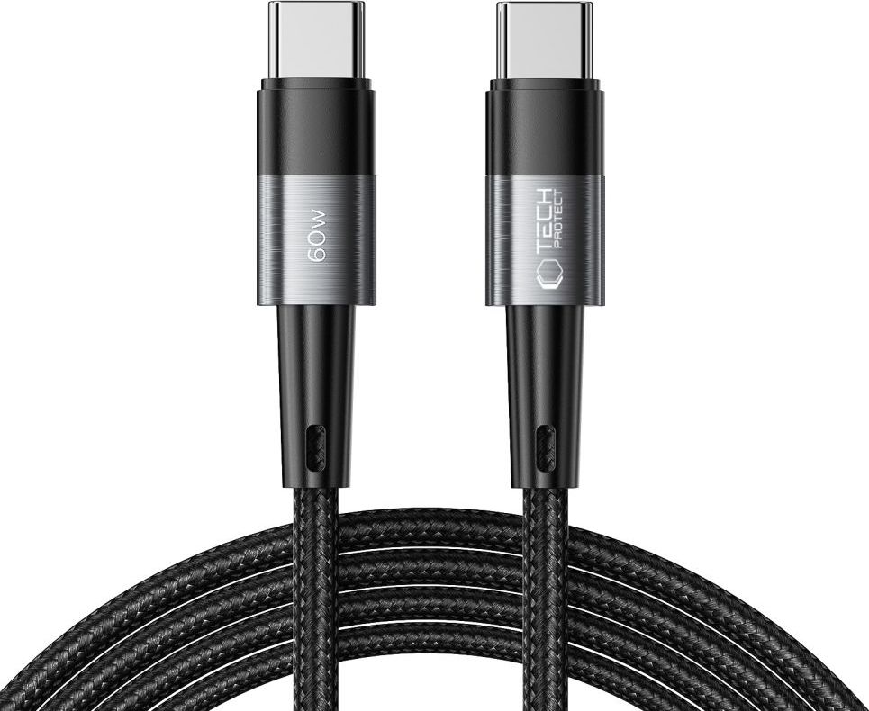 TECH-PROTECT ULTRABOOST TYPE-C CABLE PD 60W / 3A 200CM GREY
