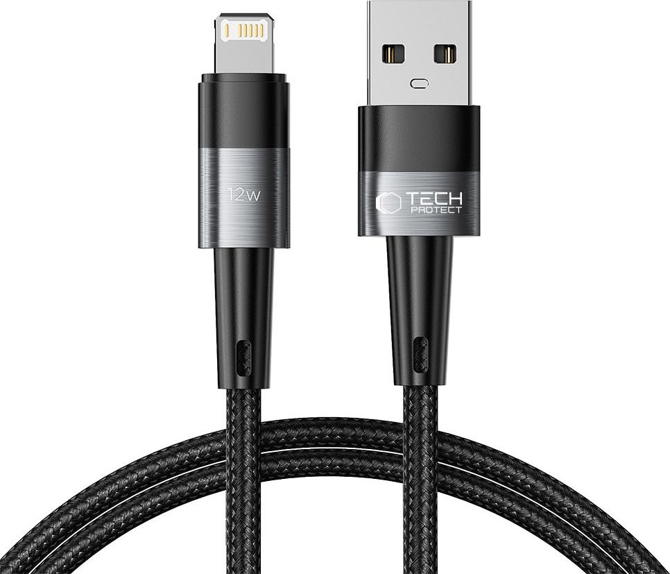 TECH-PROTECT ULTRABOOST LIGHTNING CABLE 12W/2.4A 100CM GREY
