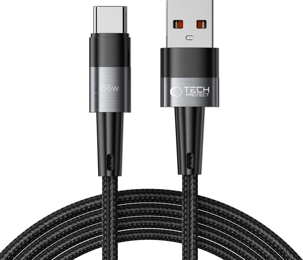 TECH-PROTECT ULTRABOOST TYPE-C CABLE 66W/6A 200CM GREY