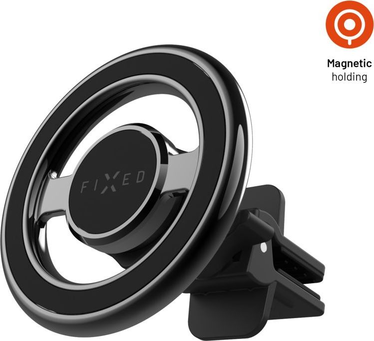 Magnetický kovový držák FIXED MagMount Vent do ventilace s podporou MagSafe, černý