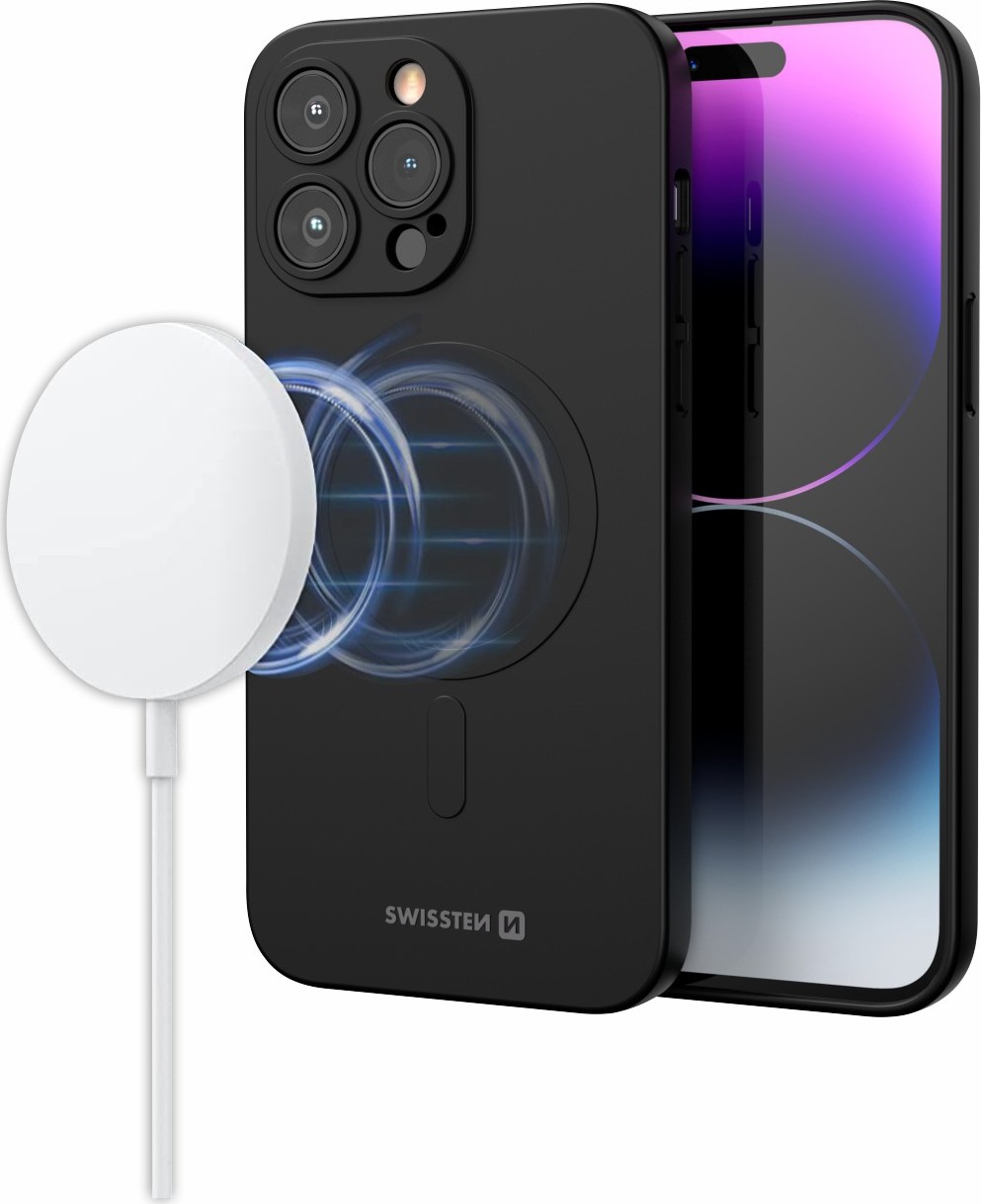 POUZDRO SWISSTEN SOFT JOY MagStick PRO APPLE IPHONE 13 BLACK