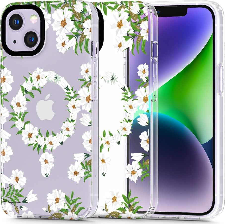 TECH-PROTECT KRYT MAGMOOD MAGSAFE IPHONE 14 WHITE DAISY