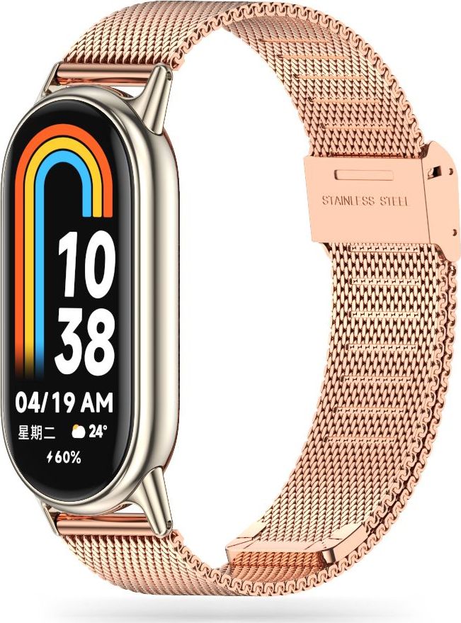 TECH-PROTECT MILANESEBAND XIAOMI SMART BAND 8 / 9 / 10 / NFC ROSE GOLD